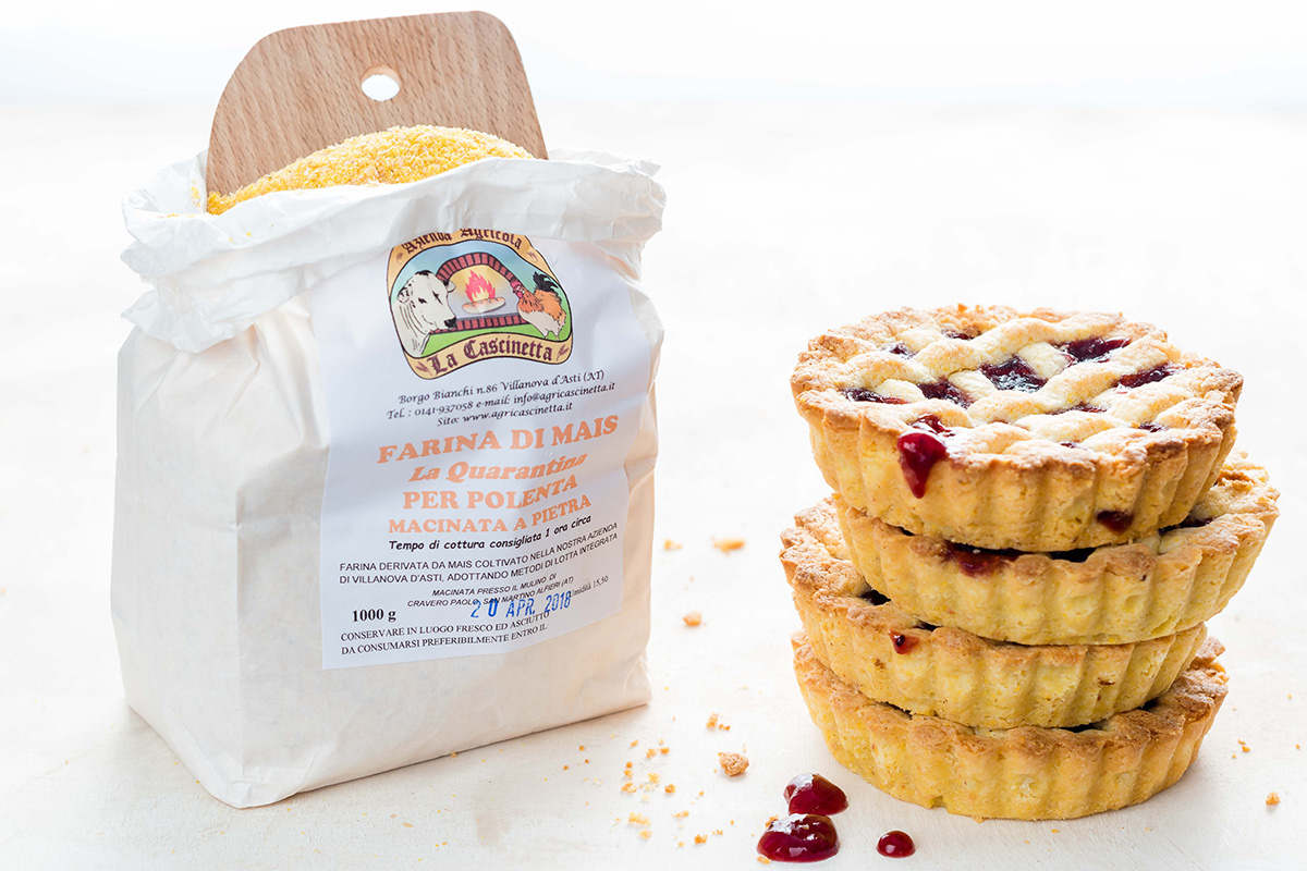 Crostatine rustiche con frolla al mais