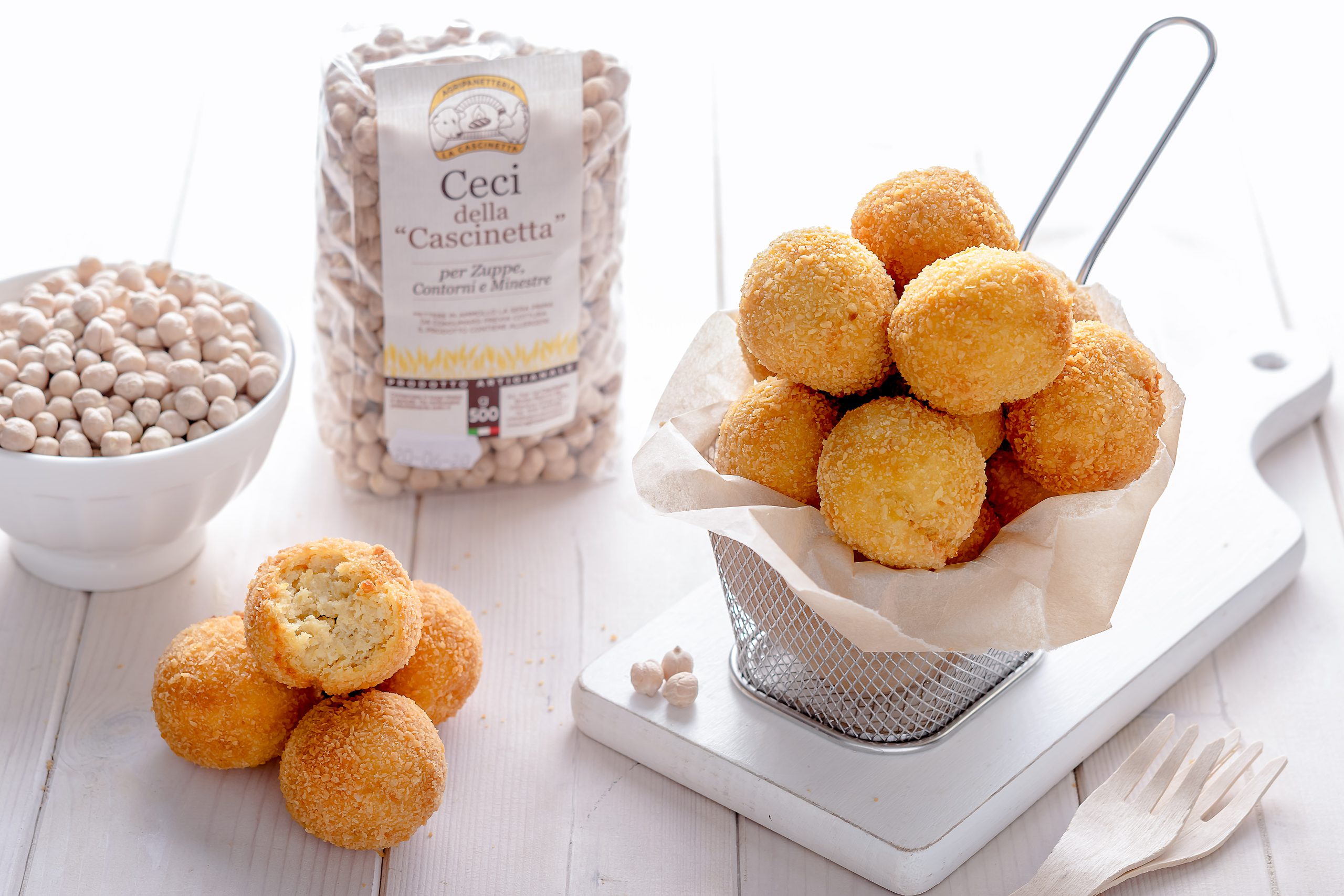 Crocchette di ceci e ricotta