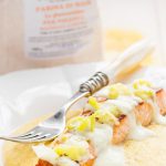 Filetto di salmone su letto di polenta